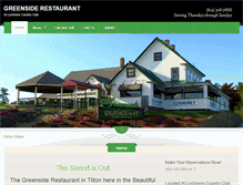 Tablet Screenshot of greensiderestaurant.com